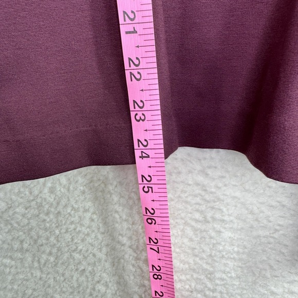 Sofia Jeans Jacket Womens Medium Mixed Media Open Front Faux Leather Sleeves - Picture 11 of 12